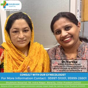 Best doctor for irregular periods treatment in Bareilly - Dr. Vartika at Shubham Hospital.