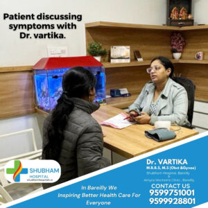 Best gynecologist obstetrician in Bareilly - Dr. Vartika at Shubham Hospital.